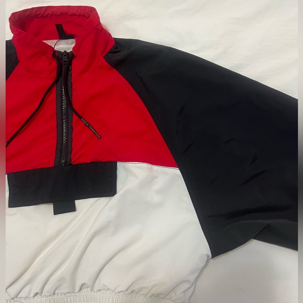 Garage Red, Black, and White Jacket